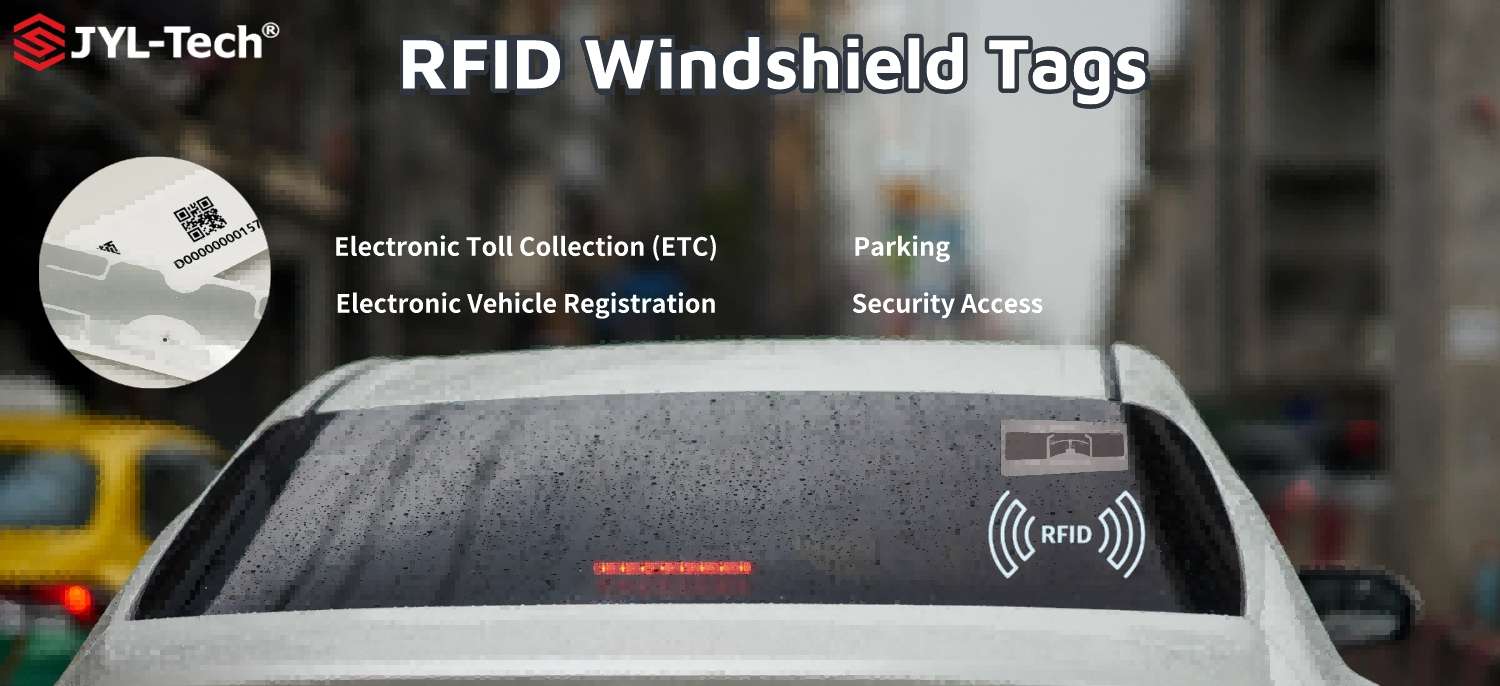 Tamper Proof Rfid Rain Uhf Windshield Tag Jyl Tech Rfid Expert